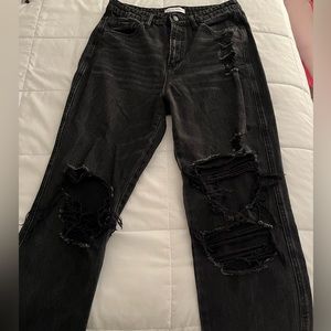 Flying monkey black ripped jeans